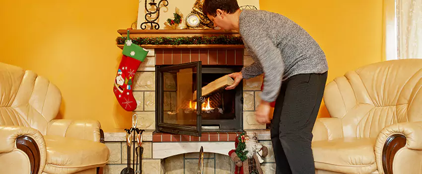 Rusted Metal Fireplace Restoration in Enid, Oklahoma