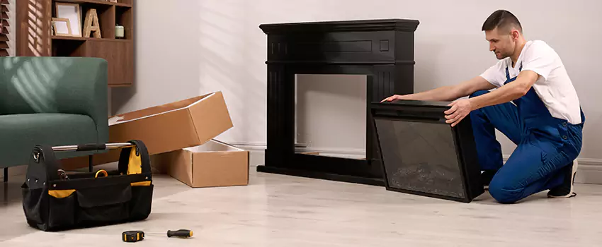 Old Rusted Metal Fireplace Repair And Replacement in Enid, OK